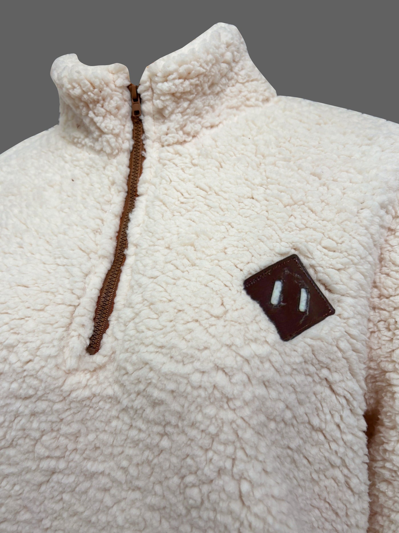 Lily | Pullover con Zip a Quarto Patch