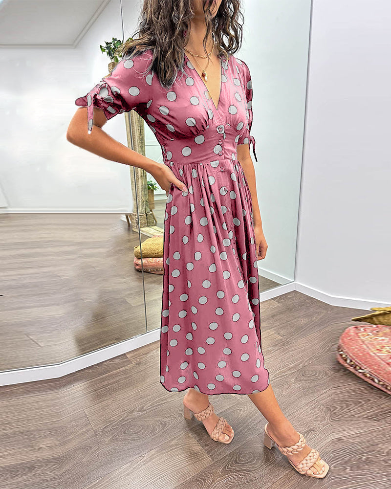 Monique™ | Abito Elegante a Pois