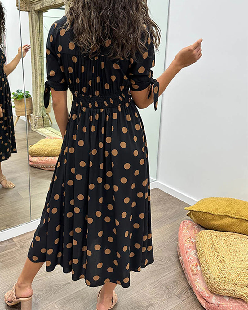 Monique™ | Abito Elegante a Pois