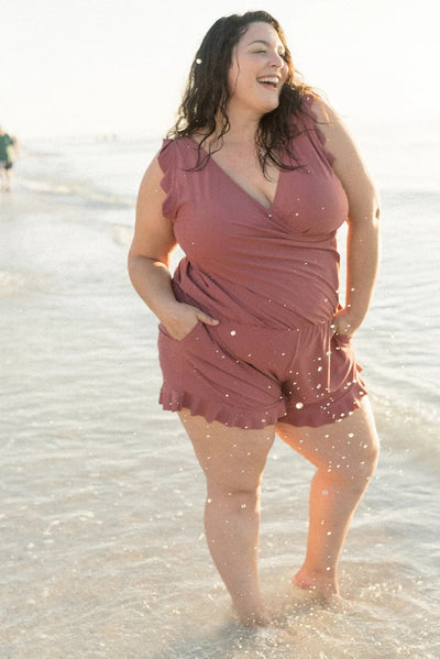 Sophie | Costume da bagno elegante con volant e supporto seno