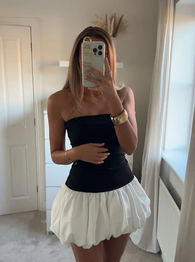 Danielle | Abito Mini con Orlo a Bolle