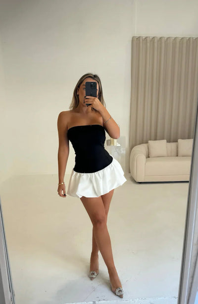 Danielle | Abito Mini con Orlo a Bolle