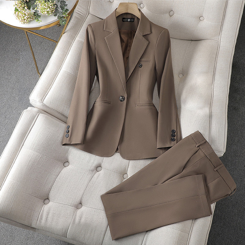 Palmer - Elegante Completo Giacca a Un Bottone e Pantaloni per Donna