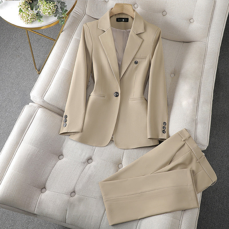 Palmer - Elegante Completo Giacca a Un Bottone e Pantaloni per Donna