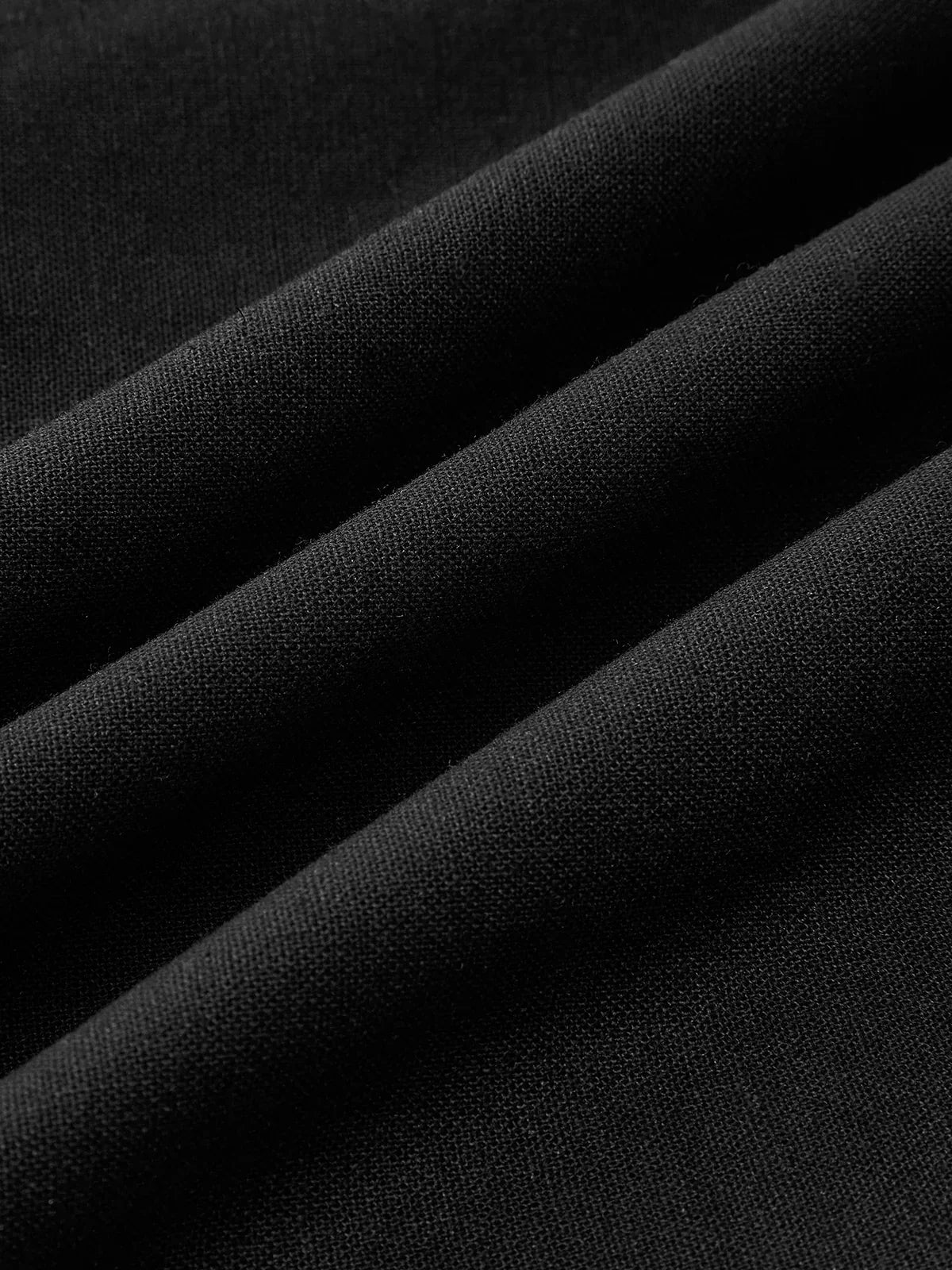 Ayşe® | Abito lungo A-line in cotone e lino semplice e chic