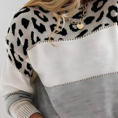 Addison | Maglione Leopardato alla Moda e Confortevole