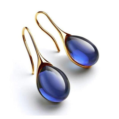 Kayla - Orecchini Eleganti in Cristallo e Oro per Donne