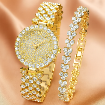 Set orologio e bracciale Luxe Radiance Gold | Oro