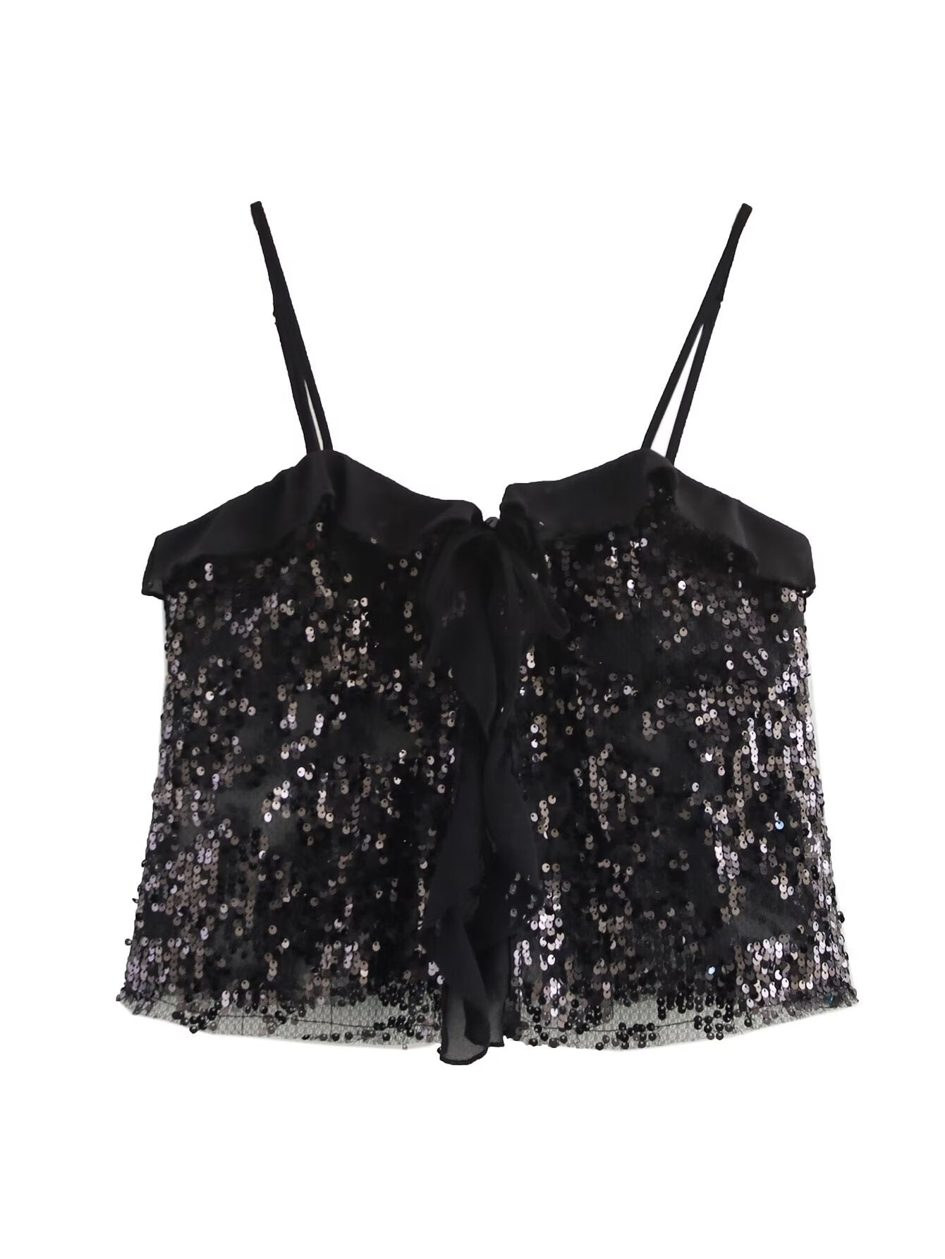 Clarissa | Top Halter con Paillettes