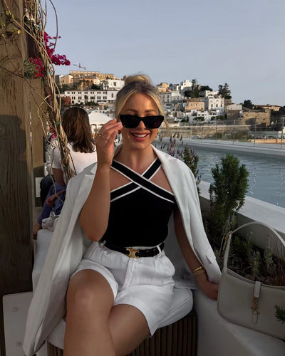 Hannah | Top con Design Incrociato