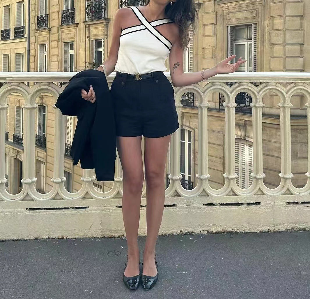 Hannah | Top con Design Incrociato