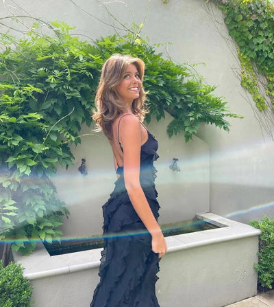 Mia - Elegante Maxi Dress con Spacco e Lunghezza Piena