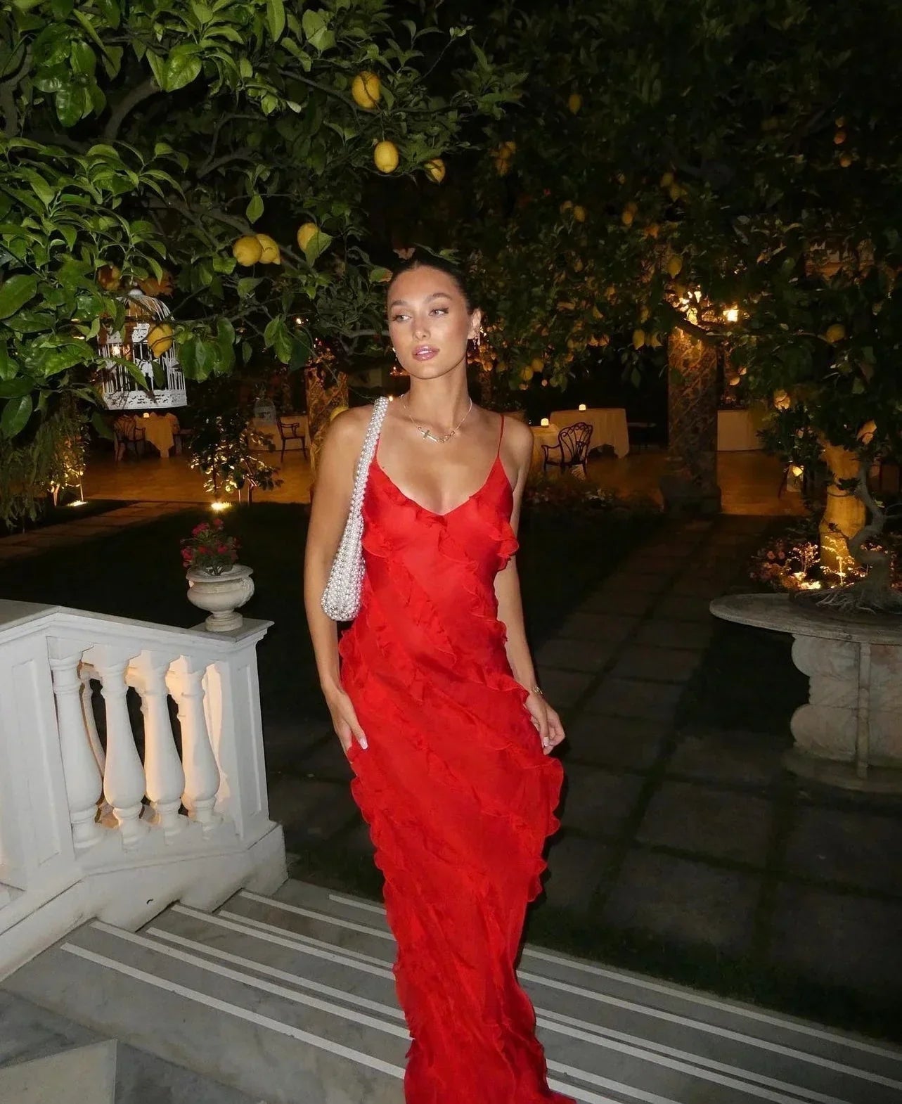 Mia - Elegante Maxi Dress con Spacco e Lunghezza Piena