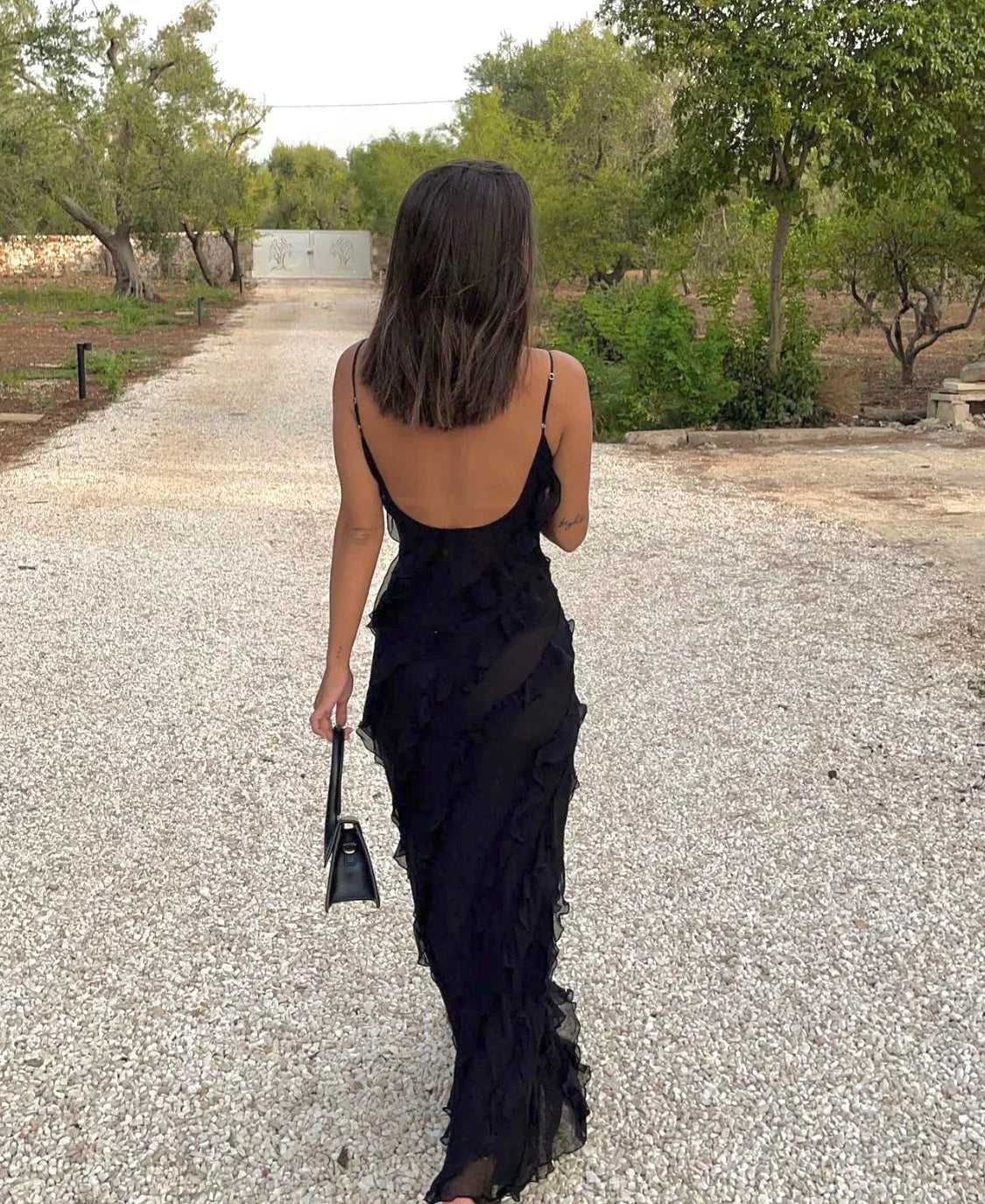Mia - Elegante Maxi Dress con Spacco e Lunghezza Piena
