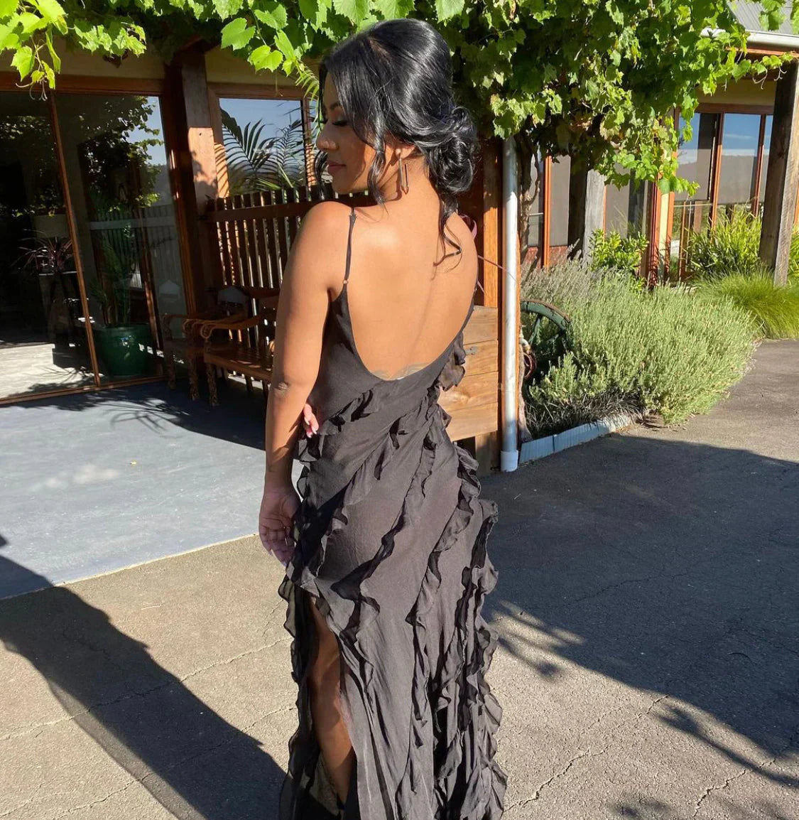 Mia - Elegante Maxi Dress con Spacco e Lunghezza Piena