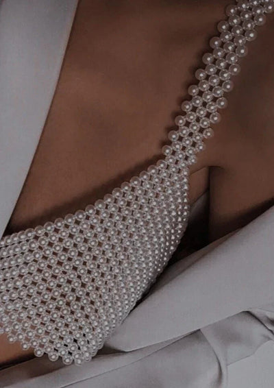 Anneliese | Top Senza Maniche con Perle