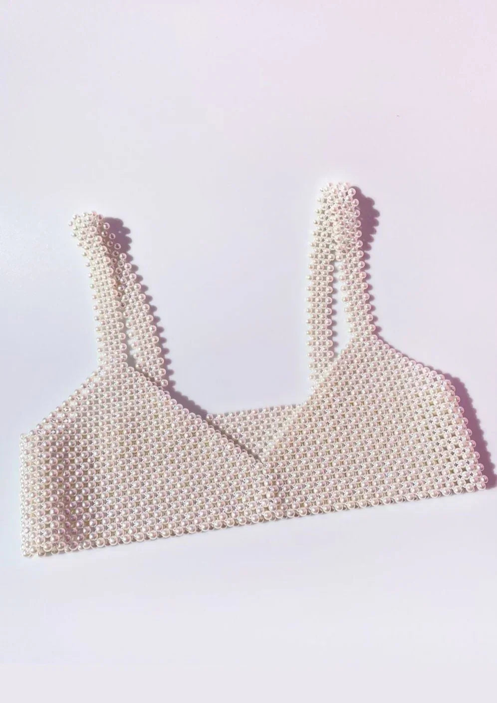 Anneliese | Top Senza Maniche con Perle