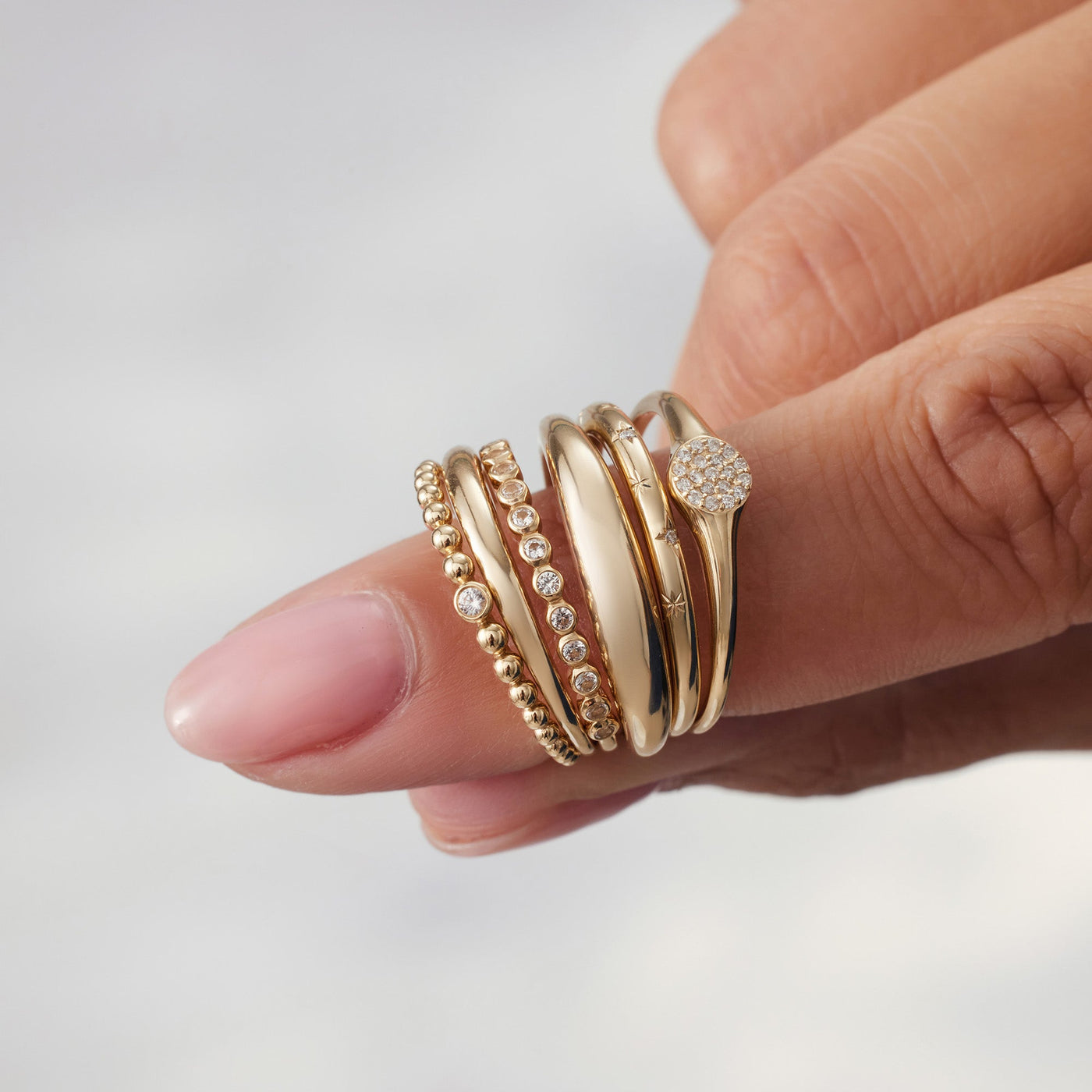Anello Slim Dome | Oro