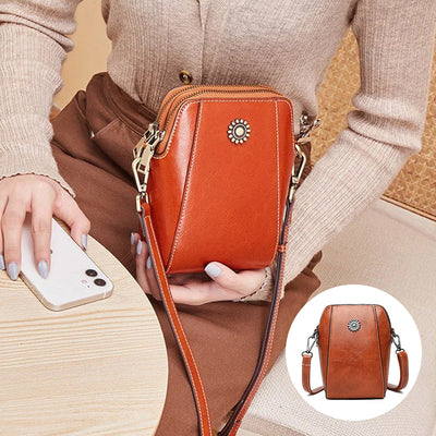 Vienna - Mini Borsa a Mano Compatta di Colore Solido