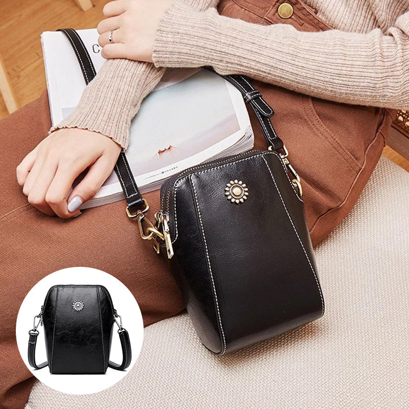 Vienna - Mini Borsa a Mano Compatta di Colore Solido