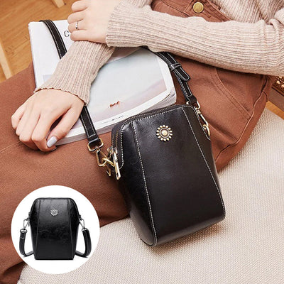 Vienna - Mini Borsa a Mano Compatta di Colore Solido