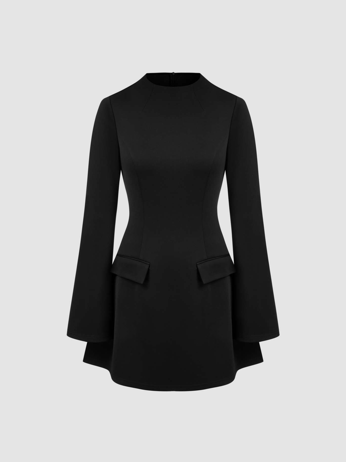 Valentina® | Abito Mini a Maniche Lunghe con Collo Alto