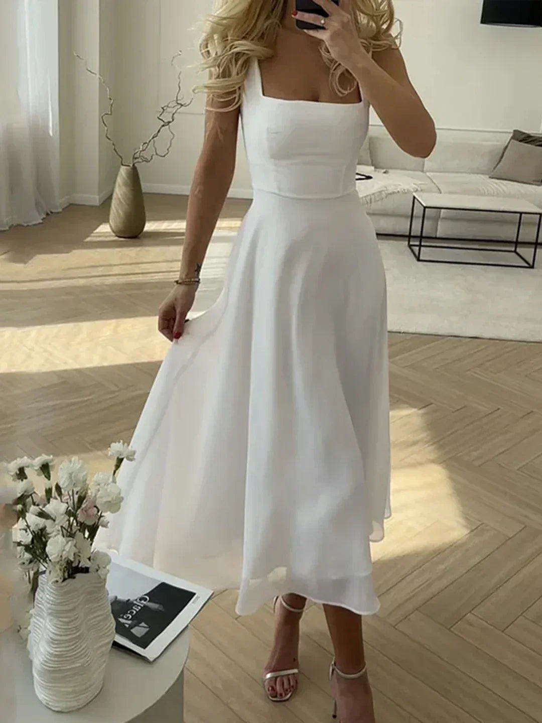 Sara® | Abito lungo elegante e solido