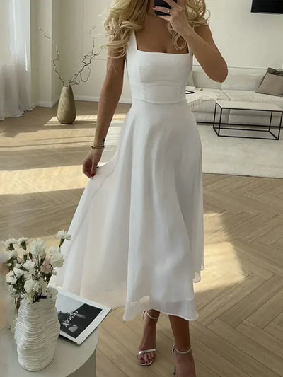 Sara® | Abito lungo elegante e solido