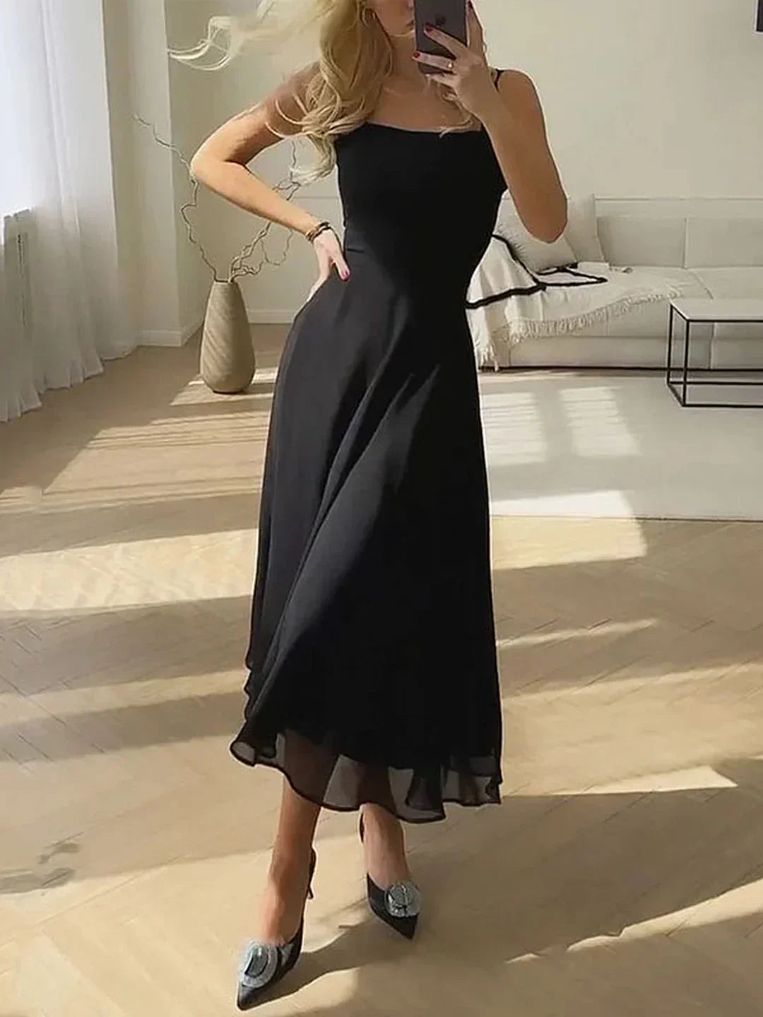 Sara® | Abito lungo elegante e solido