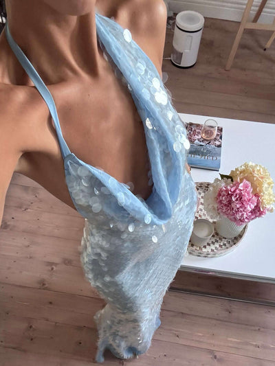 Leanna | Abito Maxi in Paillettes Sfavillanti
