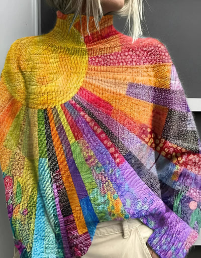 Lilibeth | Maglione Colorato con Collo Alto