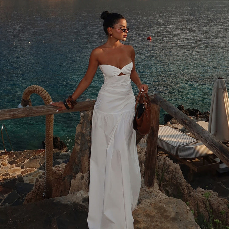 Linda | Abito Maxi Scollo Profondo