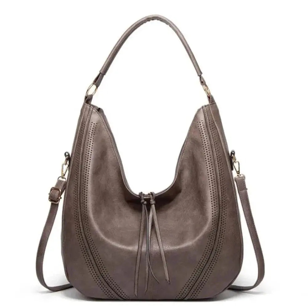 Sienna - Elegante Borsa a Spalla con Frange e Intagli