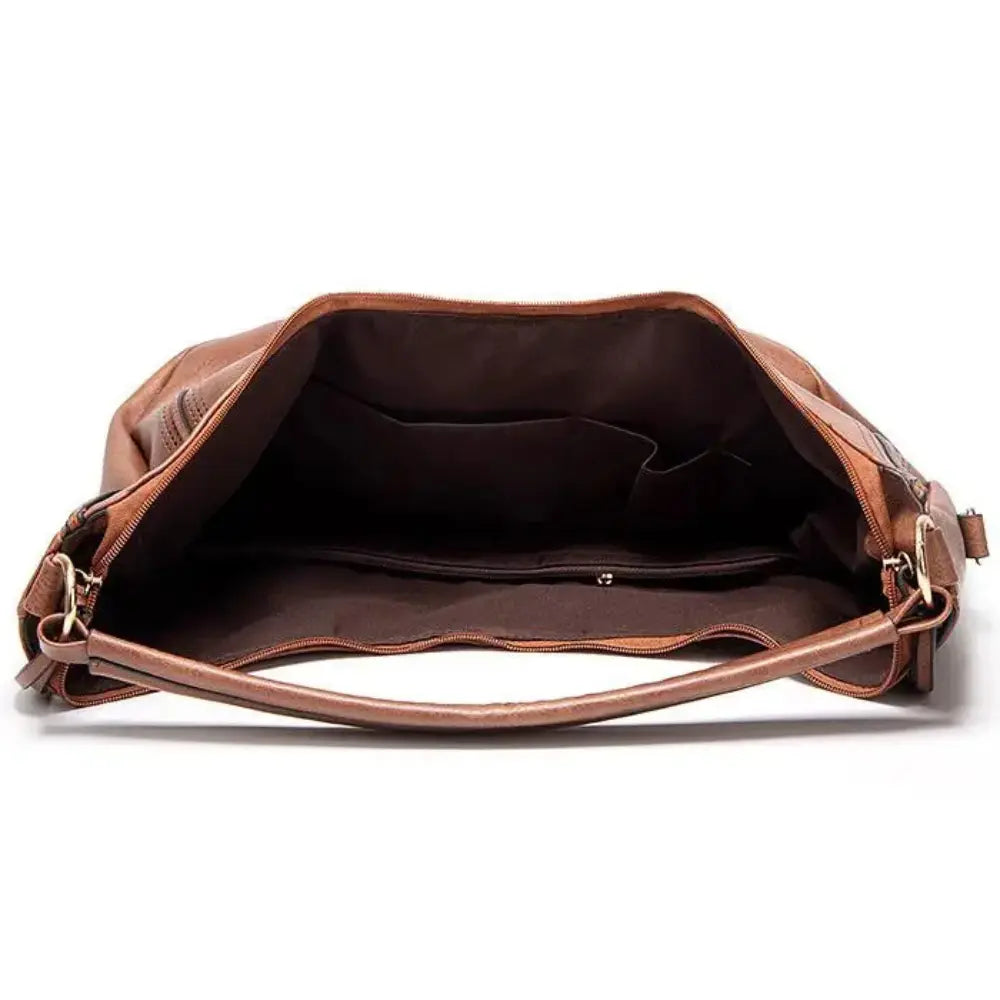 Sienna - Elegante Borsa a Spalla con Frange e Intagli