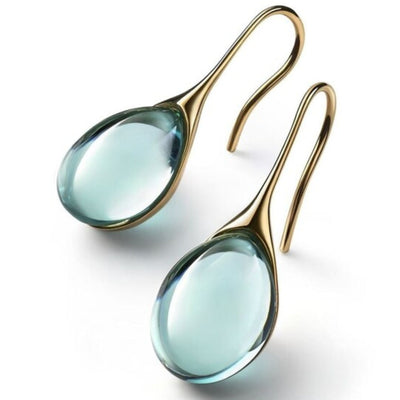 Kayla - Orecchini Eleganti in Cristallo e Oro per Donne