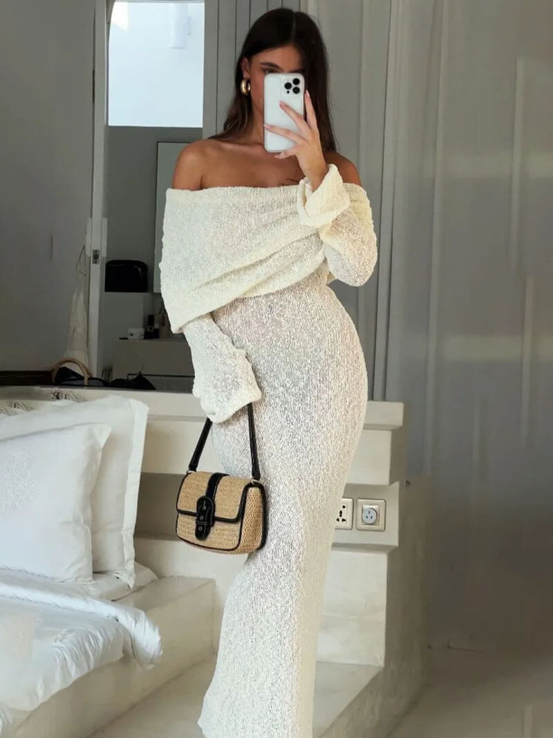 Nayara | Elegante Maxi Dress Off Shoulder