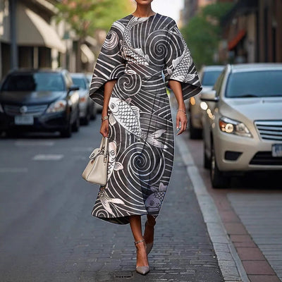 Melody™ - Abito Elegante con Collo Rotondo