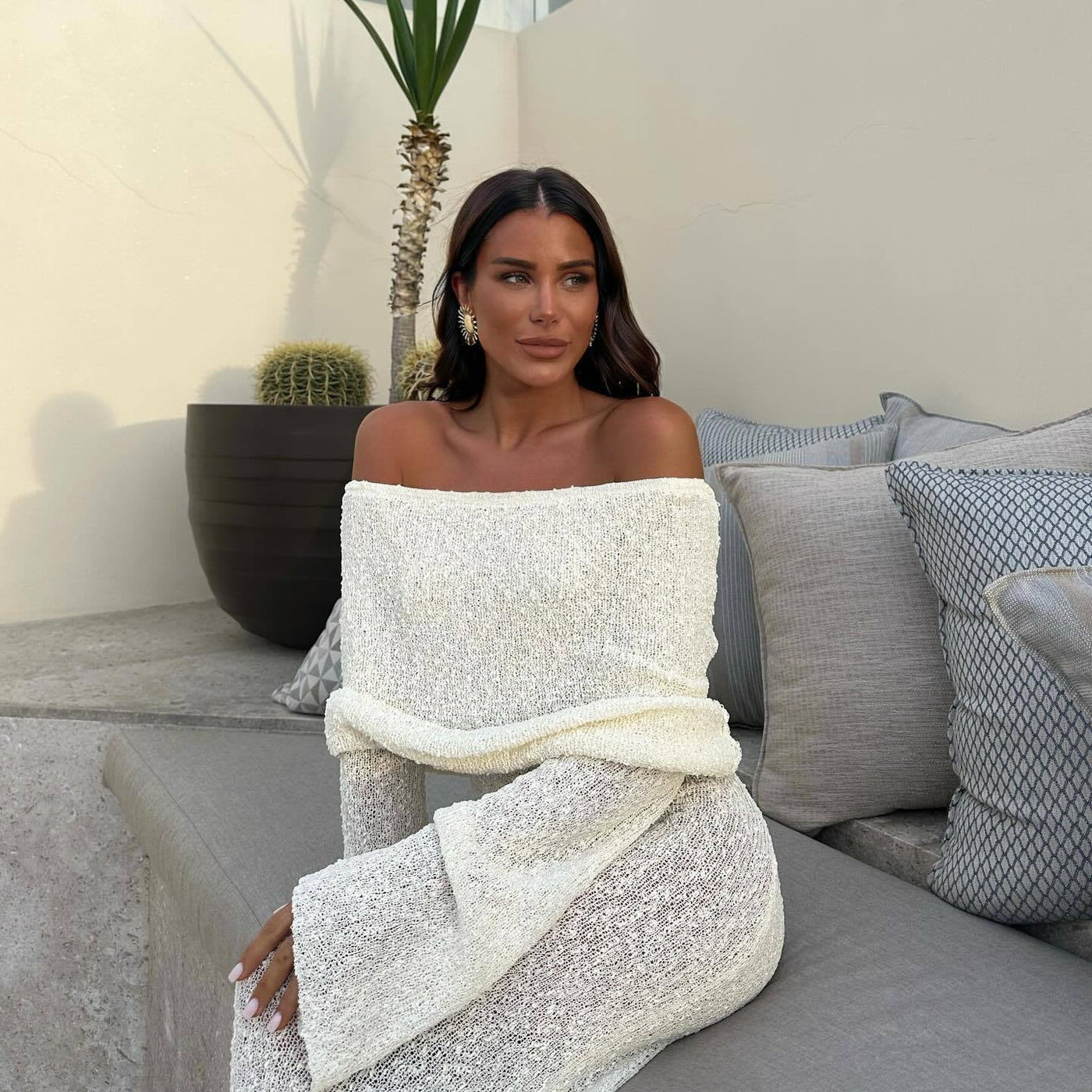 Nayara | Elegante Maxi Dress Off Shoulder