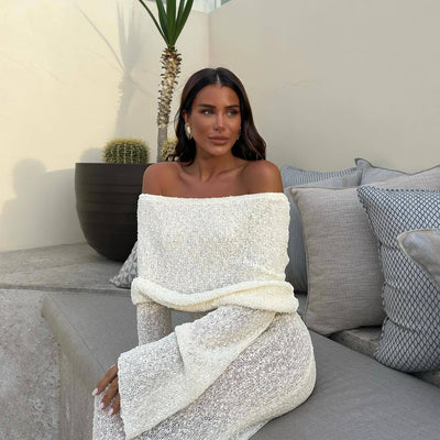 Nayara | Elegante Maxi Dress Off Shoulder