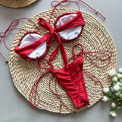 Novalee | Costume da bagno con ricamo a spacco