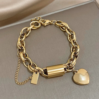 Bracciale Chunky Heartened | Oro
