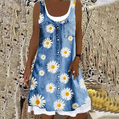Sofia™ | Morbido ed Elegante Vestito in Denim