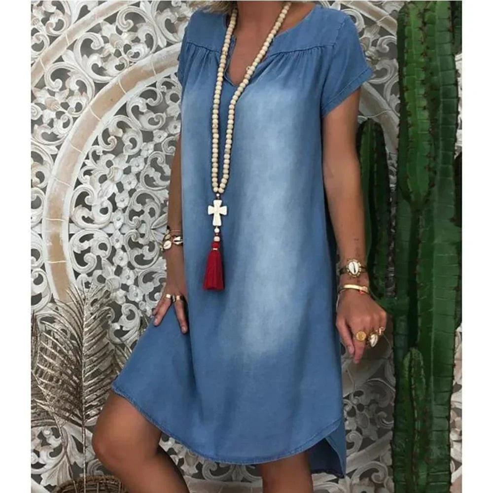 Sofia™ | Abito Estivo in Denim Relaxed
