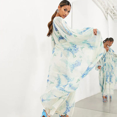 Nora – Vestito Maxi Blu Oceano