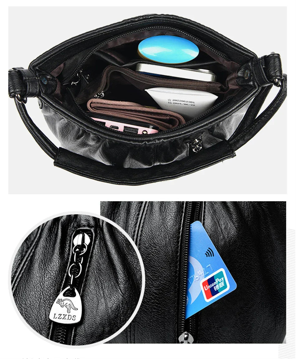 Waverly - Borsa a Mano Multi-Layer Contemporanea