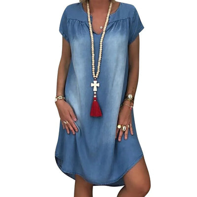 Sofia™ | Abito Estivo in Denim Relaxed
