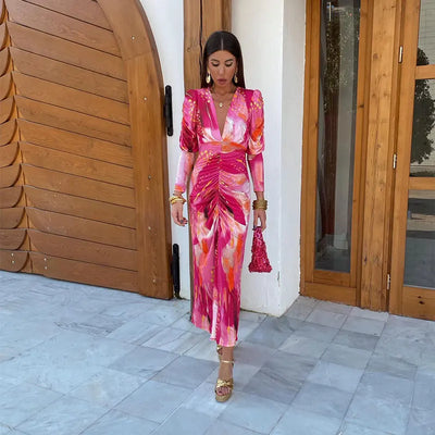 Emilia - Vestito da Festa Pink Mirage