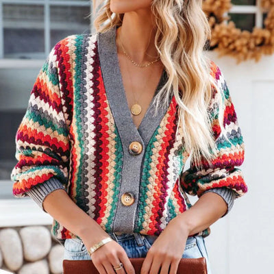 Amalia | Cardigan Multicolore Retro