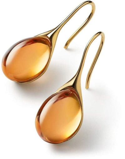 Kayla - Orecchini Eleganti in Cristallo e Oro per Donne