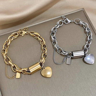Bracciale Chunky Heartened | Oro